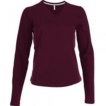 Damen Langarmshirt Col V von Kariban