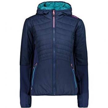 CMP Women's Hoodie – Blauer D40, Primaloft Black Eco, extraleicht & wattiert
