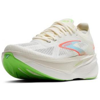 Men's Brooks Hyperion Max 3 Performance Shoes – Coconut, Green Gecko & Pink Clay (Size 9½, D Width)