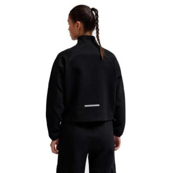 Felpa Donna Hummel Tech Fleece Boxy con Mezza Zip