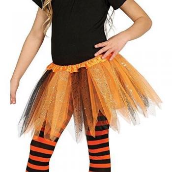 Tutu enfant stylisé orange et noir