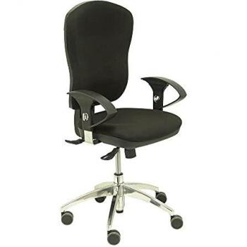 Sedia Ergonomica con Meccanismo Sincro e Braccioli Neri