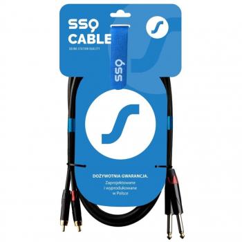 Cable Audio de Estación de Sonido SSQ SS-1429 (RCA a Jack) 3 m Negro