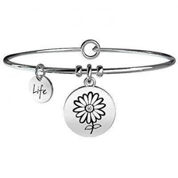 Bracciale KIDULT NATURE in acciaio 316L e cristalli MARGHERITA