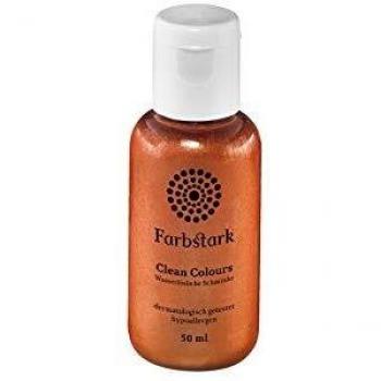 Farbstark Bodypaintingfarbe Kupfer von Clean Colours
