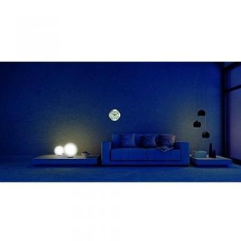 Runde Wanduhr TFA-Dostmann 60.3535.02 in Silber-Weiß