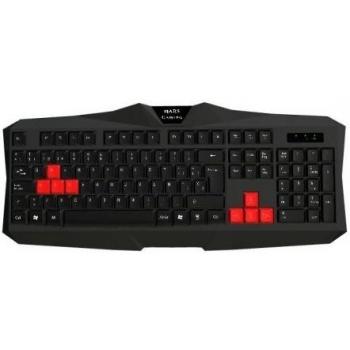 Teclado Mars Gaming Mak1 Ratio De Respuesta Ultra Rapido Anti-Ghosting Longitud Cable 140mm Usb