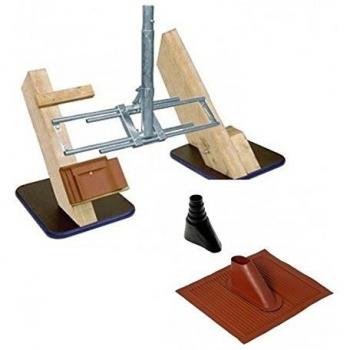 TRIAX MFC 700 – Charpente Fixée en Acier Galvanisé avec Tuile Malléable Alu Rouge