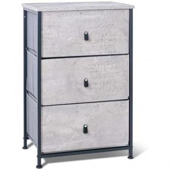 Commode Pratique 3 Tiroirs Ciment
