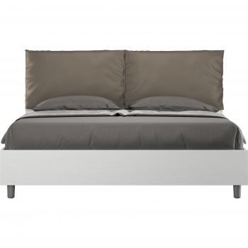 Canapé Ityhome 160x190 Fresno Blanco – Cama abatible con Cuero Sintético