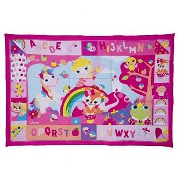 Forêt Enchantée XXL – Tapis Rose Multicolore