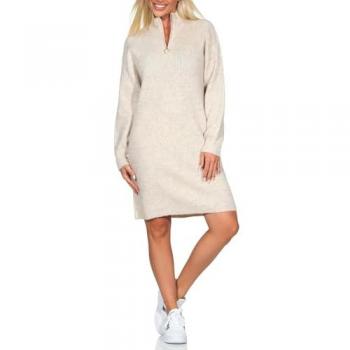 ONLY Strickkleid Tokyo 15335831 Beige Relaxed Fit