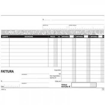 Cartolina Chimica FLEX: Fatture 3 ALIQUOTE 50 FG – 15x21,5