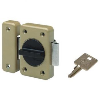 Verrou à bouton cylindre de 40mm bronze VACHETTE 16401000