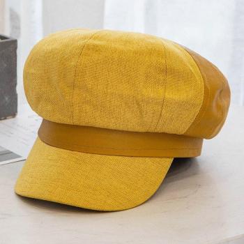 Chapeau artiste peintre en cuir PU