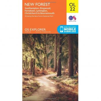 New Ordnance Survey Explorer OL22 New Forest Map