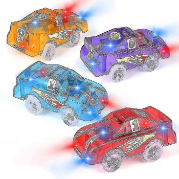 Pack de 4 Carritos Iluminados con LED Ruikalucky