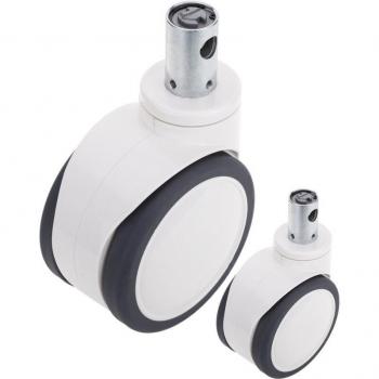 Ruote Girevoli Doppie con Controllo Centralizzato – Blocco Stelo Cavo 32x50 mm