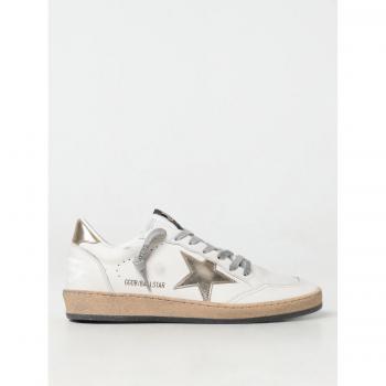 Golden Goose Ball Star Low‑Top für Damen, Größe 39 EU, beige, goldener Stern