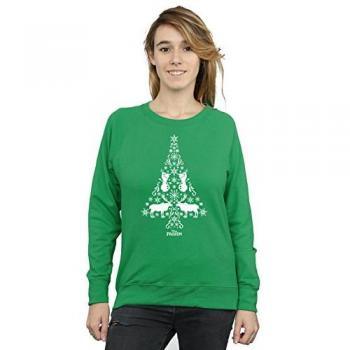 Disney Frozen Christmas Tree Hoodie – Green 2XL