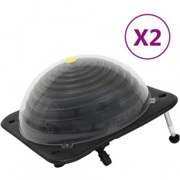 Chauffage solaire de piscine 2 pièces 75x75x36 cm PEHD Aluminium