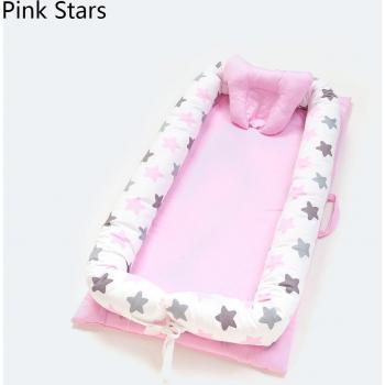 Cotton Portable Baby Nest for Newborns 0-3Y Washable and Foldable