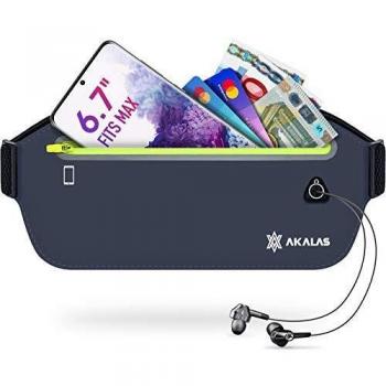 Akalas Ultra Slim Waterproof Bumbag for Gym and Workouts