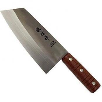 Chinesisches Hackmesser mit Rückenfeile zum schärfen von Kochmesser Küchenmesser