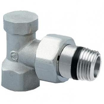 Réglage à angle nickelé pour robinet radiateur ½ – ORKLI 1025N