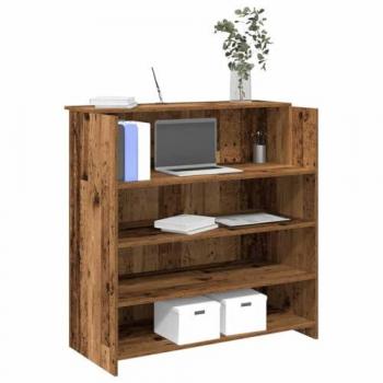 Old Wood Finish Reception Desk