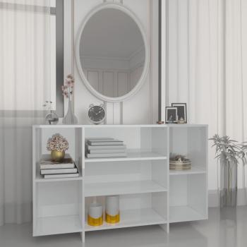 Buffet brillant en bois de construction – 120 × 30 × 75 cm (vidaXL)