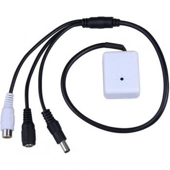Sensitive Pickup Microphone for Surveillance Cameras