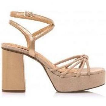 Sandalias de tacón Mustang mujer sindy beige altura 9cm