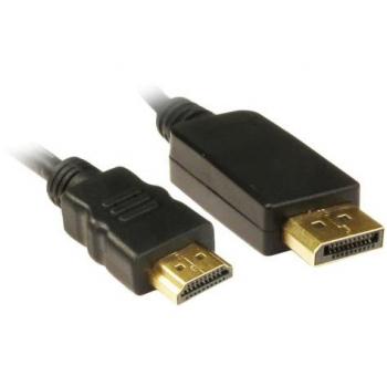 1.8m DisplayPort Male to HDMI Male Converter (Black)