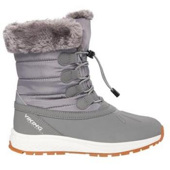 Viking Kid's Equip Warm WP Zip Vinterskor Barn Größe 40 Farbe Grau