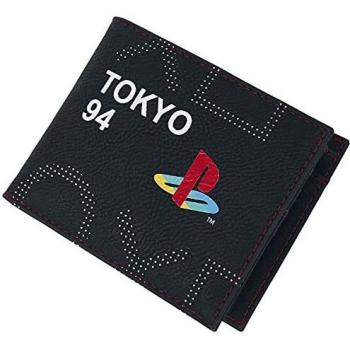 PlayStation SONY Japan Tokyo 94 Black/Red Bi-fold Wallet