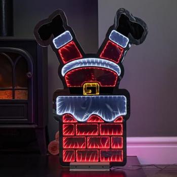 Chimney Santa LED Infinity Leg – 60 cm Sparkle