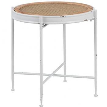 Piatto di Supporto 50x50x53,5 cm Metallo Bianco