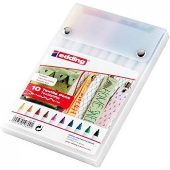Edding 4600 Textile Pen Collection – 10 Unit Pack