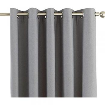 Silver Thermal Blackout Eyelet Curtains
