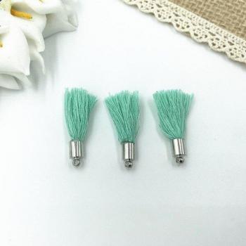 Mini pendentifs en coton pour chapeaux, 25mm, 40 pièces