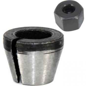 Collet Chuck Adapter 6mm 6.35mm 8mm for Electric Router with Nut