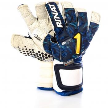 Rinat Hunter PRO ASIMETRIK Torwarthandschuh, Farbe Weiß/Blau, Größe 11