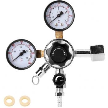 Bouteille Bière CO₂ Duo – Regulateur & Manomètre de Sécurité