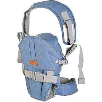 Cangaroo Kinder-Trage-Sweety – blaue, belüftete Variante für 3,6 kg bis 13 kg