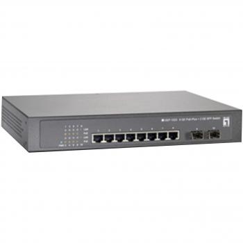 GEP-1020 switch Gigabit Ethernet (10/100/1000) Energía sobre Ethernet (PoE) Gris LevelOne GEP-1020