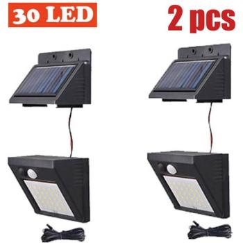 Lumières solaires LED avec détection de mouvement
