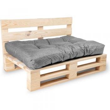 Assise Solo Palette Bananair 120×80×15 cm – Tissu Gris