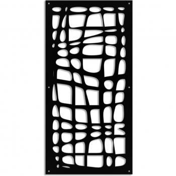 Sombrilla Perforada Negra 98x198 cm – PVC Abstracto
