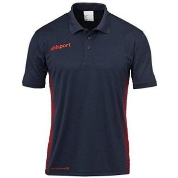 Uhlsport Kinder Score Poloshirt, Marine/Fluo rot, 140